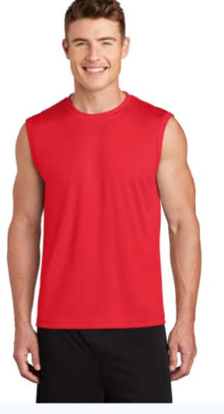 MENS MUSCLE TANK SINGLET - COLOUR CHOICES:RED