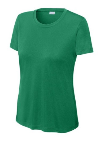 LADIES S/S TEE SHIRT - COLOUR CHOICES:GREEN