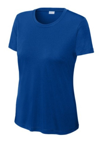 LADIES S/S TEE SHIRT - COLOUR CHOICES:ROYAL BLUE