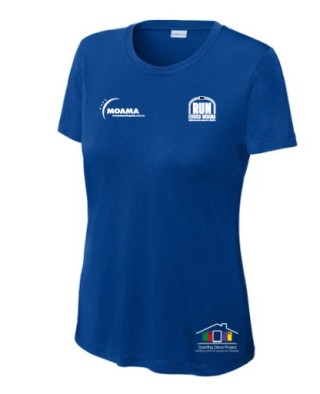 LADIES ROYAL S/S TEE SHIRT:ROYAL