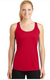 LADIES RACER BACK SINGLET - COLOUR CHOICES 